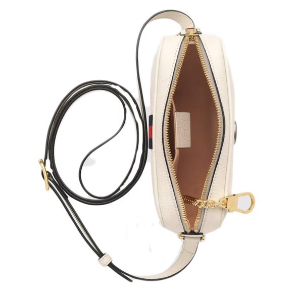 Gucci Ophidia Mini Shoulder Bag with Web in White - Picture 3 of 3